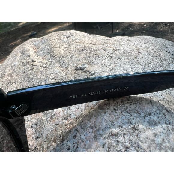 CELINE TRIOMPHE 15 SUNGLASSES IN ACETATE BLACK - Picture 6 of 7